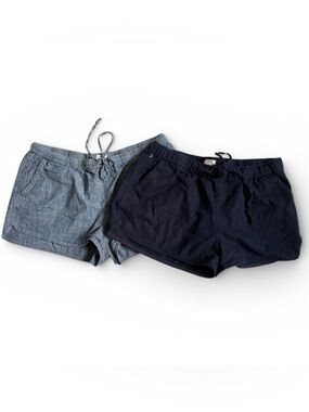 J. Crew Factory - Set of 2 Draws String 3” Inseam Shorts - Chambray & Navy - Med